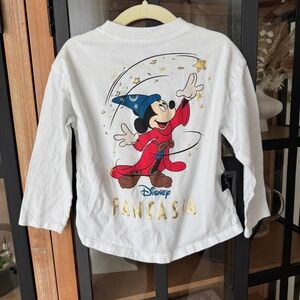 Zara Kids x Disney Fantasia Mickey Mouse tee long sleeve toddler boy girl unisex